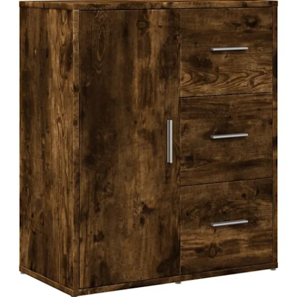 vidaXL Sideboards>Skänkar 2 st rökfärgad ek 60x31x70 cm konstruerat trä