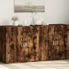 vidaXL Sideboards>Skänkar 2 st rökfärgad ek 79x38x80 cm konstruerat trä