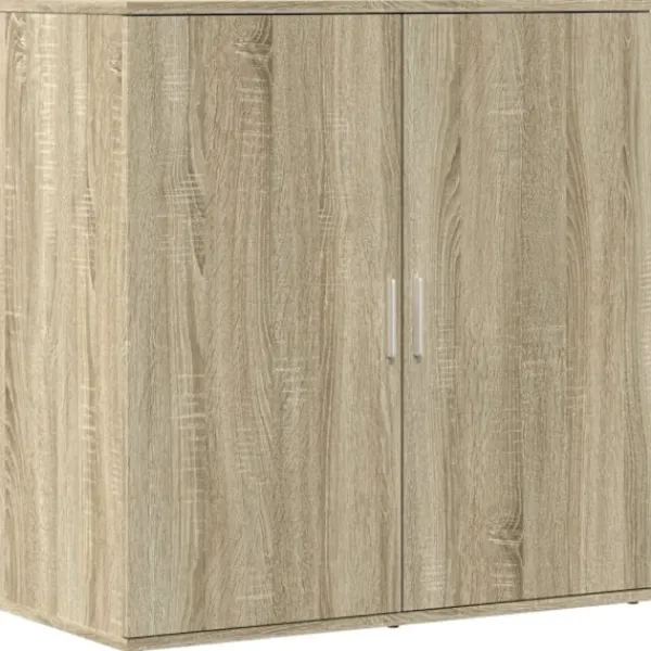 vidaXL Sideboards>Skänkar 2 st sonoma-ek 79x38x80 cm konstruerat trä