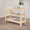 vidaXL Köksö>Skobänk 110,5x50x80 cm massiv furu