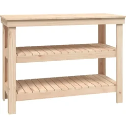 vidaXL Köksö>Skobänk 110,5x50x80 cm massiv furu