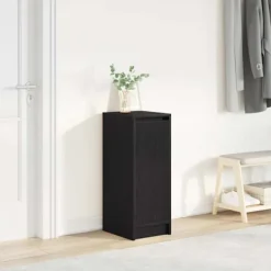 vidaXL Skåp>Skoskåp svart ek 29,5x34x76 cm konstruerat trä