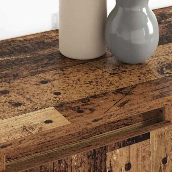 vidaXL Sideboards>Skåp 2 pcs Gammalt trä 60 x 35 x 70 cm Konstruerat trä