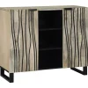 vidaXL Sideboards>Skåp Vit 90 x 33 x 75 cm massivt mangoträ