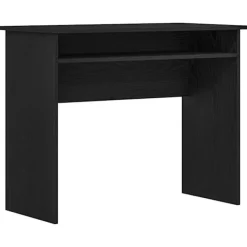 vidaXL Kontorsmöbler>Skrivbord svart ek 90x50x74 cm konstruerat trä