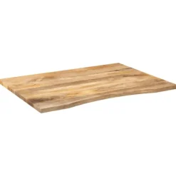 vidaXL Kontorsmöbler>Skrivbordsskiva med kurva 110x80x2,5 cm massivt grovt mangoträ