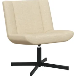 vidaXL Kontorsmöbler>Skrivstol Kräm 63 x 75 x 76 cm tyg