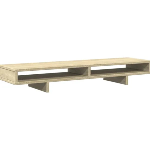 vidaXL Kontorsmöbler>Skärmställ sonoma-ek 100x27x15 cm konstruerat trä