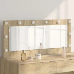 vidaXL Sminkbord>Smink Spegel Rektangulär med spegel Sonoma-ek 100 x 45 x 18 cm