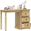 vidaXL Sminkbord>Sminkbord Corona 110x47x75 cm massiv furu