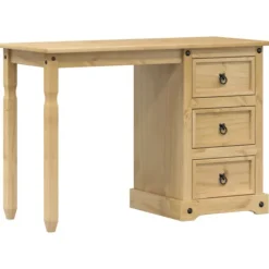 vidaXL Sminkbord>Sminkbord Corona 110x47x75 cm massiv furu