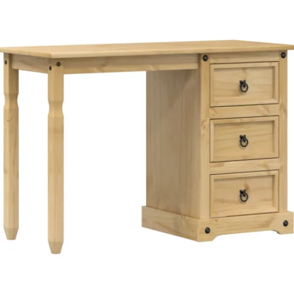 vidaXL Sminkbord>Sminkbord Corona 110x47x75 cm massiv furu