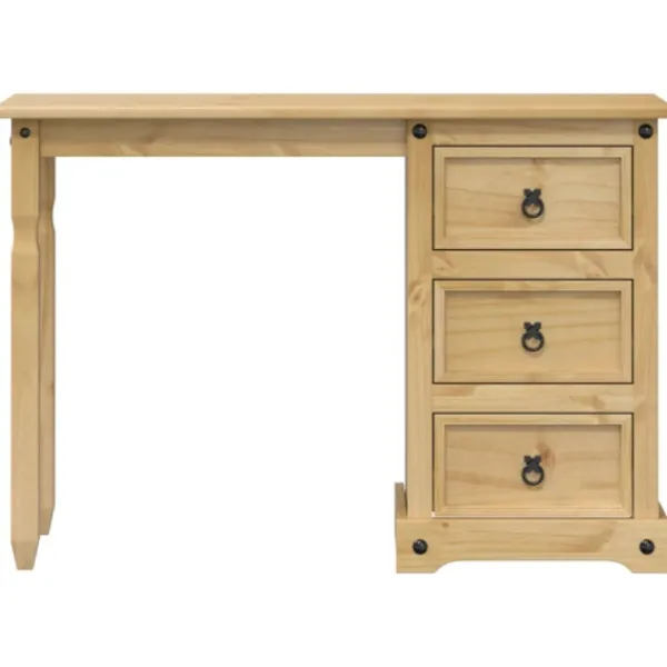 vidaXL Sminkbord>Sminkbord Corona 110x47x75 cm massiv furu