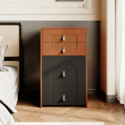 Byråer>Sminkbord, multifunktionellt förvaringsbord, med spegel och LED-belysning