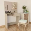 vidaXL Sminkbord>Sminkbord spånskiva 75x40x141 cm ek