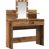 vidaXL Sminkbord>Smyckebord Gammalt trä 100 x 40 x 130 cm Konstruerat trä