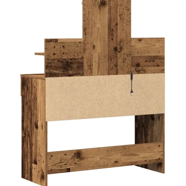vidaXL Sminkbord>Smyckebord Gammalt trä 100 x 40 x 130 cm Konstruerat trä