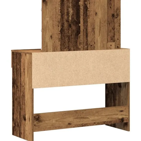 vidaXL Sminkbord>Smyckebord Gammalt trä 100 x 40 x 120 cm Konstruerat trä