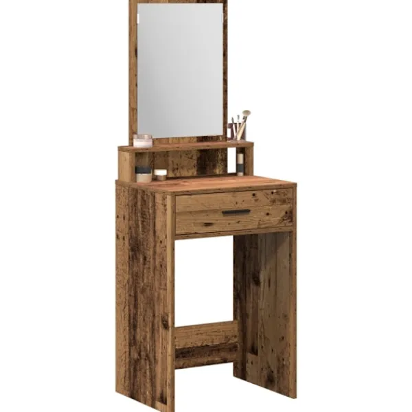 vidaXL Sminkbord>Smyckebord Gammalt trä 50 x 41 x 140 cm Konstruerat trä