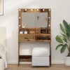 vidaXL Sminkbord>Smyckebord Gammalt trä 79 x 41 x 135 cm Konstruerat trä