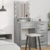vidaXL Sminkbord>Smyckebord Grå Sonoma 50 x 41 x 135 cm Konstruerat trä