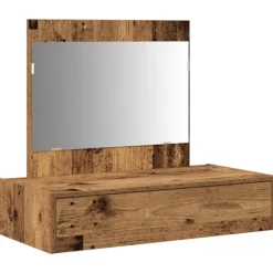 vidaXL Sminkbord>Smyckebord med låda Brun 83 x 40 x 70 cm Konstruerat trä