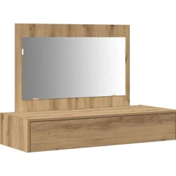 vidaXL Sminkbord>Smyckebord med låda Brun 100 x 40 x 70 cm Konstruerat trä