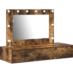vidaXL Sminkbord>Smyckebord med låda Brun 100 x 40 x 70 cm Konstruerat trä