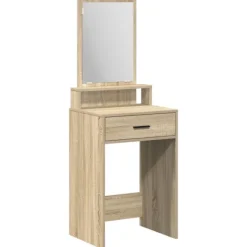 vidaXL Sminkbord>Smyckebord med låda Sonoma-ek 50 x 41 x 140 cm Konstruerat trä