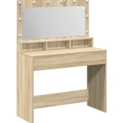 vidaXL Sminkbord>Smyckebord Sonoma-ek 100 x 41 x 135 cm Konstruerat trä