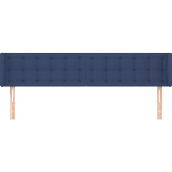 vidaXL Sängar>Sänggavel med kanter blå 183x23x78/88 cm tyg