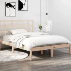 vidaXL Sängar>Sängram massivt trä 200x200 cm
