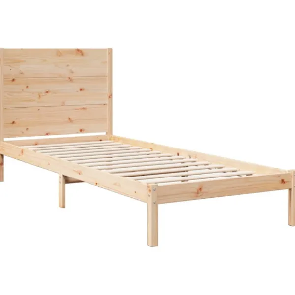 vidaXL Sängar>Sängram utan madrass extra lång 100x210 cm massivt trä