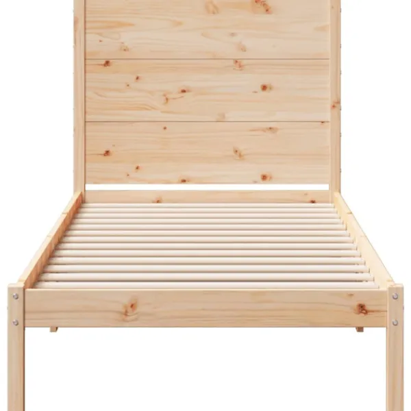 vidaXL Sängar>Sängram utan madrass extra lång 100x210 cm massivt trä