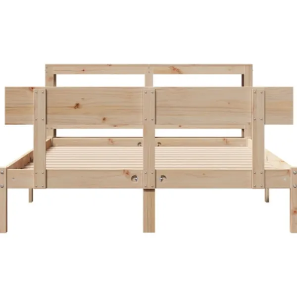vidaXL Sängar>Sängram utan madrass 120x200 cm massiv furu