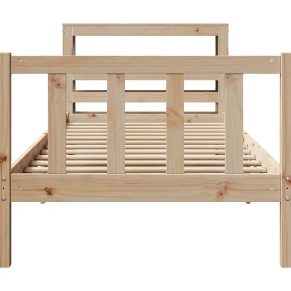 vidaXL Sängar>Sängram utan madrass 90x200 cm massiv furu