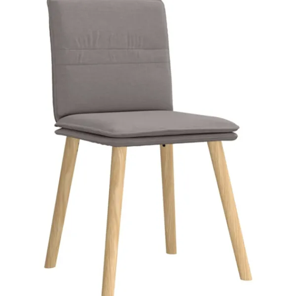 vidaXL Matgrupper>Snurrbara matstolar 6 st taupe tyg
