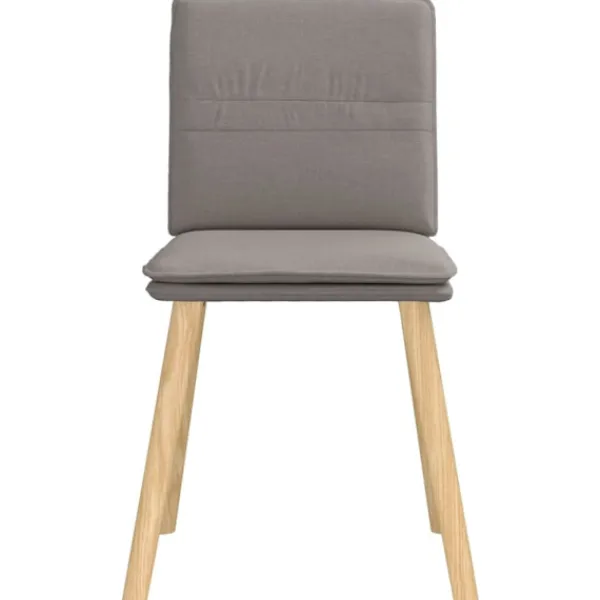 vidaXL Matgrupper>Snurrbara matstolar 6 st taupe tyg