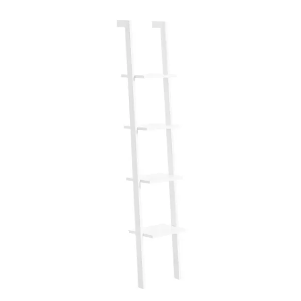 SoBuy Hyllor>Bokhylla med 4 hyllor i vitt 33x23x180cm, modern FRG15-W