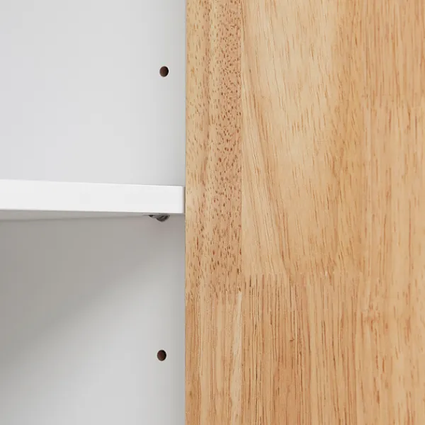 SoBuy Köksö>Köksvagn med 1 låda i träfärg 70x40x90cm, funktionell FKW132-WN