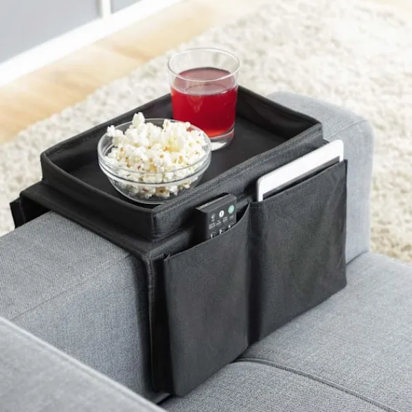 B2X Småbord>Sofa-Armstödsbricka: Praktisk Förvaring & Servering