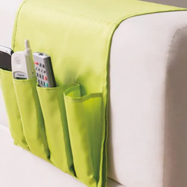 LBSS Sittsäckar>Soffa Armstöd TV Fjärrkontroll Organizer Hållare 4 Fickor Stol Soffa Mobiltelefoner Tidningar Förvaringsväska