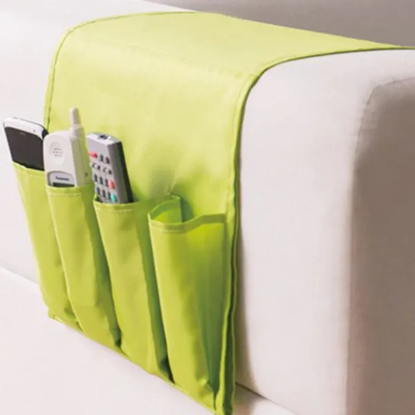 LBSS Sittsäckar>Soffa Armstöd TV Fjärrkontroll Organizer Hållare 4 Fickor Stol Soffa Mobiltelefoner Tidningar Förvaringsväska