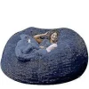 Sittpuffar>Soffan Lazy Bean Bag i konstgjord päls (135 cm * 65 cm marinblå)