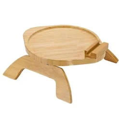 Småbord>Soffarmsbord Soffarmstöd Bricka Soffarmstöd med 360° Roterbar för Att Äta Rund