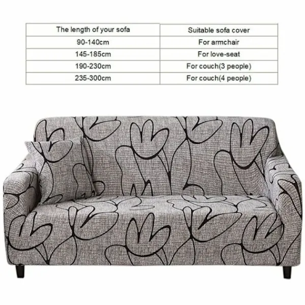 Soffor>Soffaöverdrag Set Soffa Skydd Vattentät Elastisk Dammskyddande Soffaöverdrag Kudde Soffa Matta Skydd 180-235cm