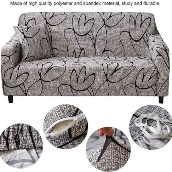 Soffor>Soffaöverdrag Set Soffa Skydd Vattentät Elastisk Dammskyddande Soffaöverdrag Kudde Soffa Matta Skydd 180-235cm