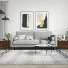 vidaXL Soffbord>Soffbord 2 st brun ek 50x50x40 cm konstruerat trä