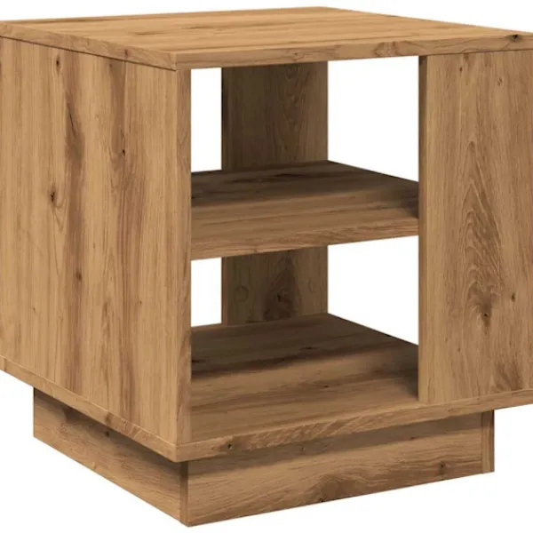 vidaXL Småbord>Soffbord artisan ek 40x40x43 cm konstruerat trä