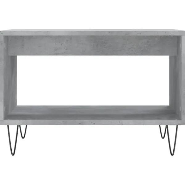 vidaXL Soffbord>Soffbord betonggrå 60x50x40 cm konstruerat trä